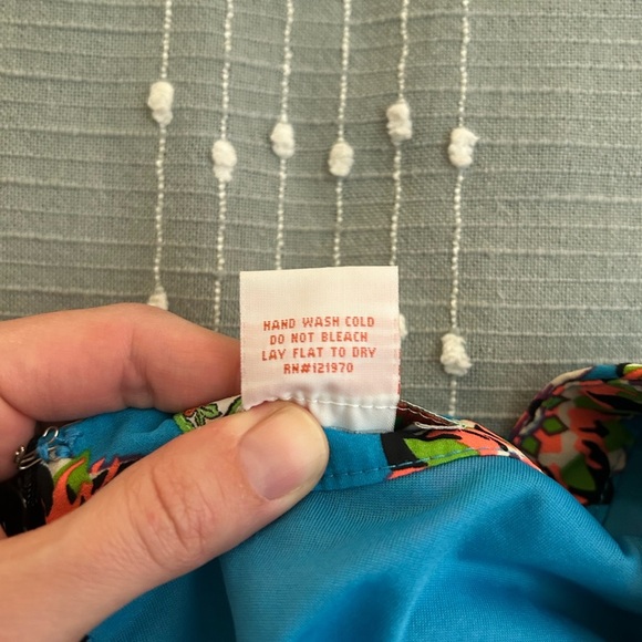 Flying tomato Floral Patterned Blue Skirt size L - Picture 6 of 8